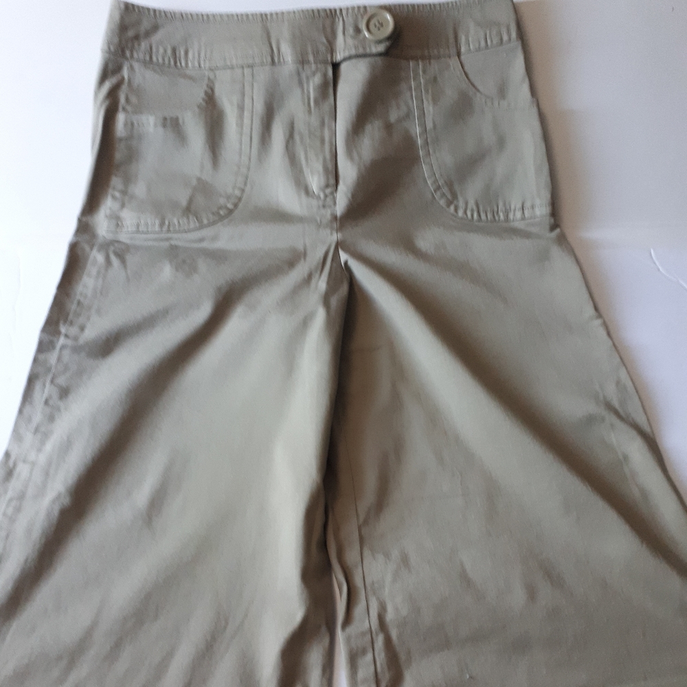 Larry Levine Ladies Stretch Capri Size 10 Green